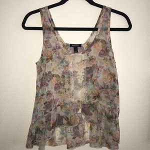 Floral Silky Tank